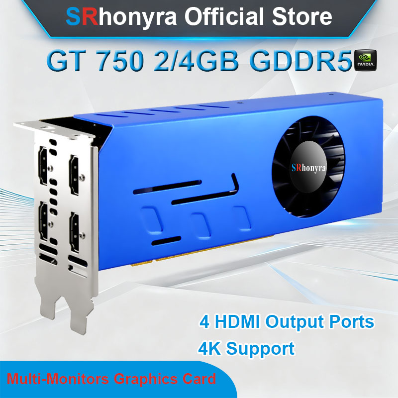 4 Hdmi Multi Monitor Video Card 4K - SRhonyra GeForce GTX1660S 1050 1050Ti 750