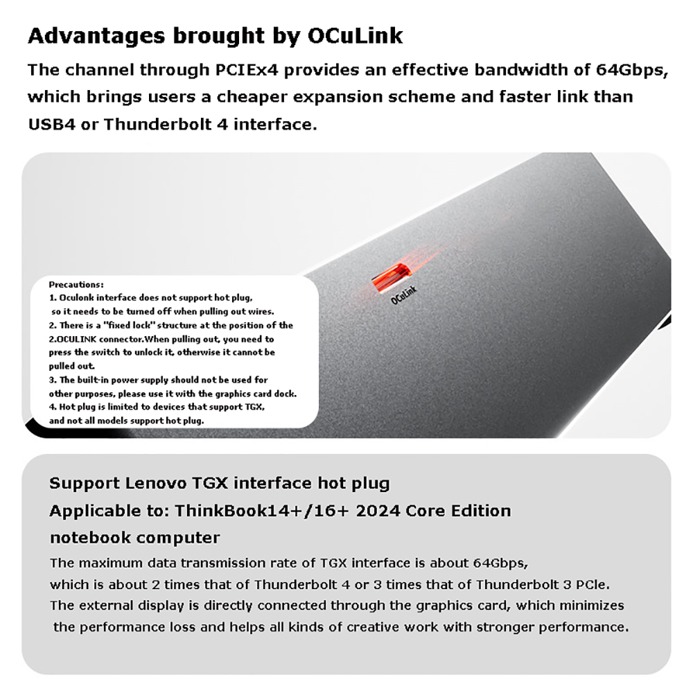 AG02/AG01 EGPU Dock with OCuLi - Oculink Egpu Dock Graphics Card recension och pris