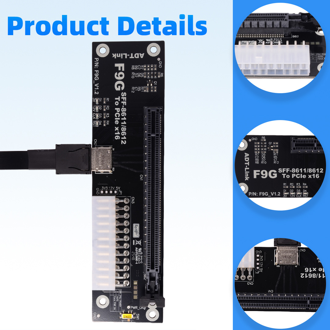 OCuLink SFF-8611 /8612 to PCIe - Oculink Egpu Dock Graphics Card recension och pris