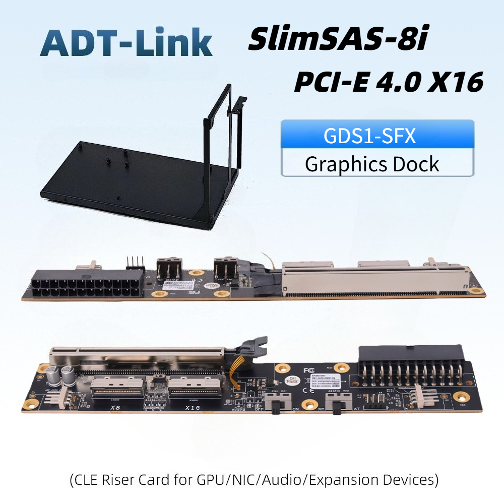 Dual SlimSAS 8i Graphics GPU D - Oculink Egpu Dock Graphics Card recension och pris