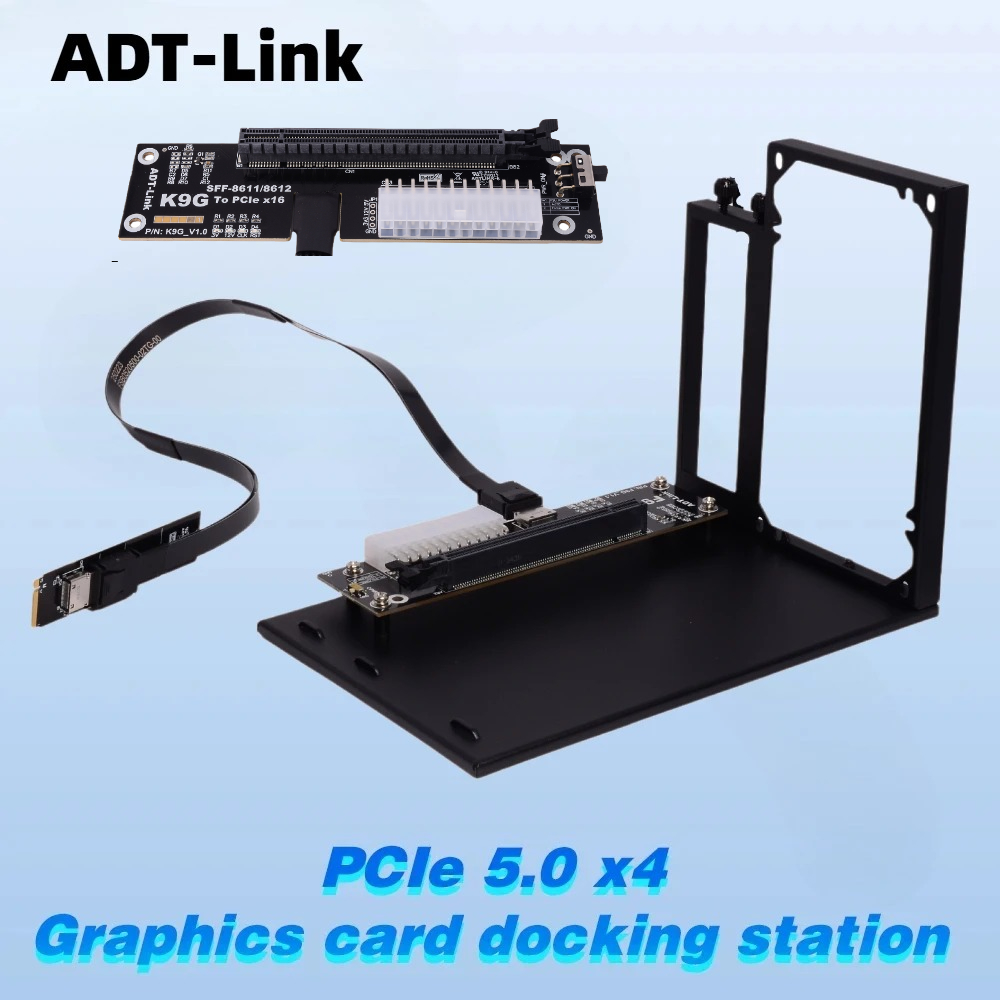 ADT-Link PCIe 5.0 4.0 128Gbps  - Oculink Egpu Dock Graphics Card recension och pris